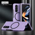 thumbnail image 2 of Magnetic Case for Samsung Galaxy Z Fold 5, [Compatible with MagSafe] Dual Layer Military Grade Drop Shockproof Anti-Scratch [Wireless Charging] Phone Case for Samsung Galaxy Z Fold5 QHMS-Purple, 2 of 10