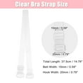 thumbnail image 4 of Unique Bargains 2 Pair Non-Slip Adjustable Invisible Clear Bra Shoulder Strap with Plastic Hook Transparent 15mm, 4 of 7