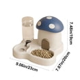 thumbnail image 3 of Cottage Style Pet Feeder Water Dispenser Food Storage Sealed Auto Refill for Cats Dogs Small Pets Indoor Feeding Station Cute Decor, 3 of 7