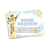 Inkdotpot 30Giraffe Jungle Animals Baby Shower Book Request Cards Bring A Book Instead Of A Card Baby Shower Invitations Inserts Games