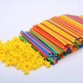 thumbnail image 5 of Juguetes de construcción de constructor de paja de 800 piezas - Interl colorido, 5 of 5
