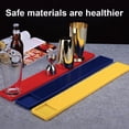 thumbnail image 4 of Alfombrilla para bar de PVC, alfombrilla para taza de derrames, rectangular, antideslizante, café, vino, té, posavasos para cerveza, mantel individual, 8x60 cm, azul AweSitey LF0112-04B, 4 of 7