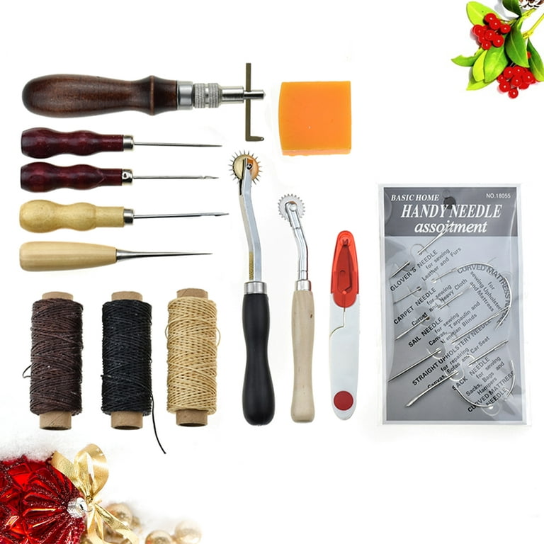 Leather Sewing Kit, Leather Working Tools and Supplies, Leather