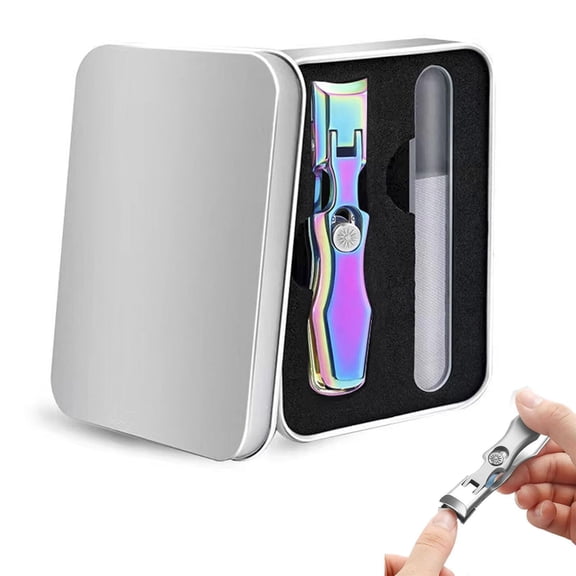 Nail Clippers, Ultra Sharp Stainless Steel Nail Clippers, German Nail Clippers for Men, Nail Clipper for Seniors,Toenail Clippers, Nail Clipper for Thick Toenails (Multicolor-A)