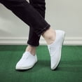 thumbnail image 3 of Joernso Women's Slip-On Sneakers Flat Tennis Shoes Lightweight Non-Slip White Sneakers for Work Daily Walking Traveling, 3 of 7