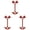 Red*3, variant on Heavy Duty Extendable Fishbone Tent Stake, Multi Function Outdoor Ground Peg For Camping Tarp, Aluminum Alloy Windproof Anchor Nail, Blue