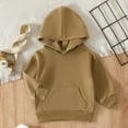 thumbnail image 2 of Vedolay Hoodies for Teen Boys Toddler Girls Boys Hoodie Coat Warm Winter Hoodies Casual Jacket Outwear Khaki,110, 2 of 5