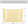 thumbnail image 7 of PiccoCasa 25 Momme Silk Pillowcase with Zipper Closure, Queen Yellow, 7 of 7