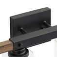 thumbnail image 6 of Modern 4-Light Wall Sconce Cylinder Black Vanity Lighting Minimalist Retro Light Fixture with Clear Glass Shade, 6 of 7