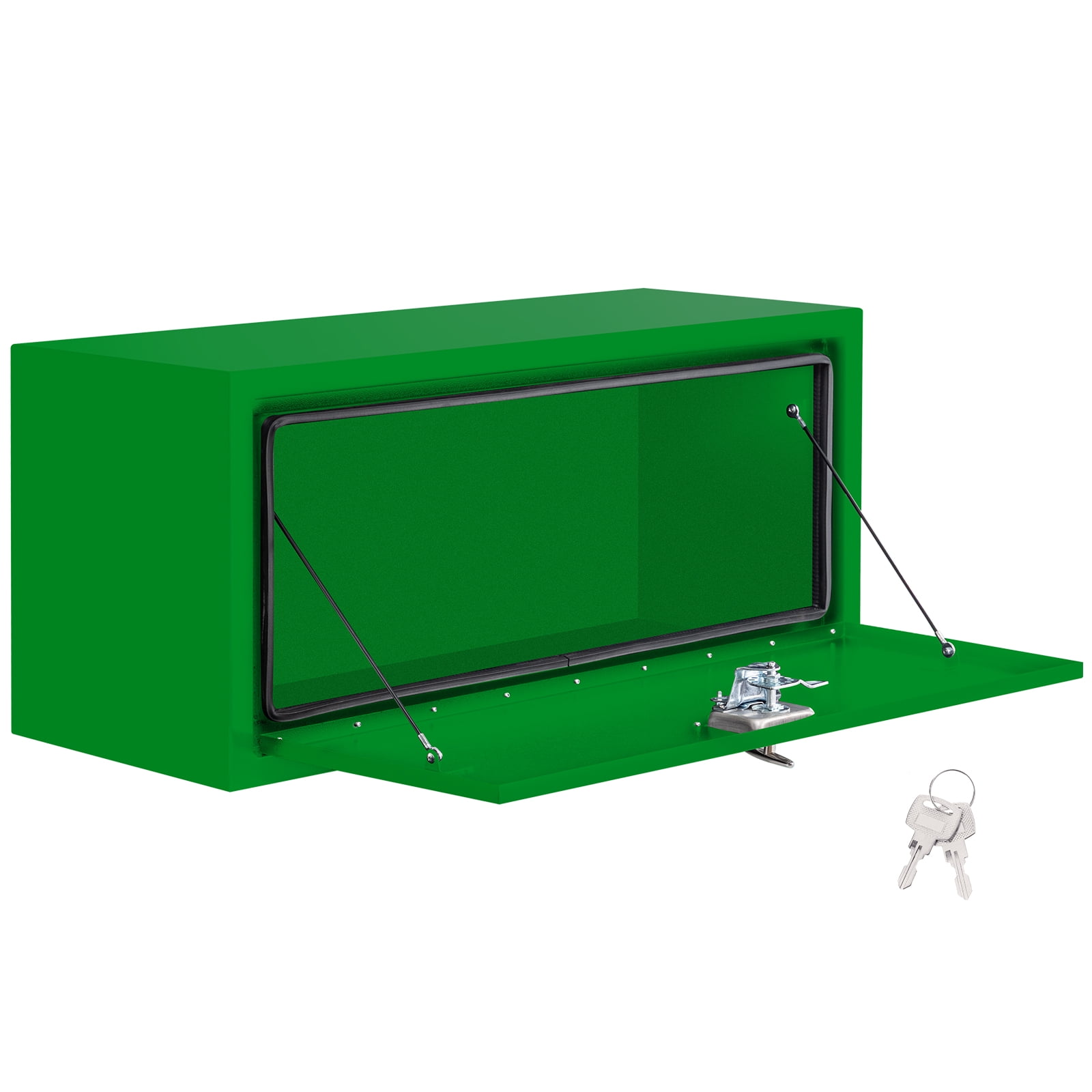 24x14x16 Inch Steel Lockable Waterproof Heavy-Duty Underbody Truck Tool Box for Tools, Under Truck Mounted Space-Saving Design, Green