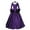 Purple, variant on Up to 60% Off! pstuiky Summer Dresses for Women, Princess Dress Solid Color Long Sleeve Square Neckline Sundresses High Waist Large Hem Maxi Dresses Flowy Dresses for Women Graduation Black L