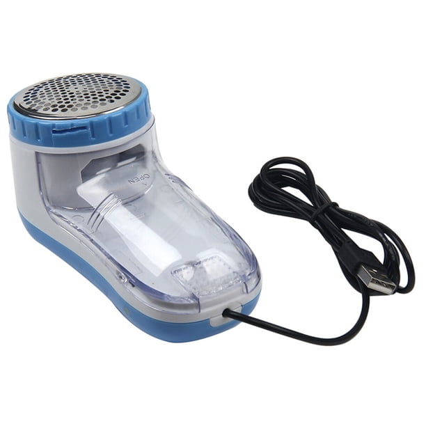 Quitapelusas eléctrico para telas, recargable, con 3 cabezales de acero inoxidable reemplazables, doble protección, elimina fácilmente pelusas, bolitas y bolitas.