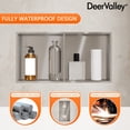 thumbnail image 6 of Single Shelf Shower Niche With Drainage Slope - Recessed Wall Bathroom Niche DV-1SN0341S, 6 of 13