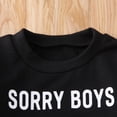 thumbnail image 5 of Franhais Toddler Baby Girls 3Pcs Outfit Set Long Sleeve Letter Print Sweatshirt Leopard Pants Headband Tracksuit, 5 of 8