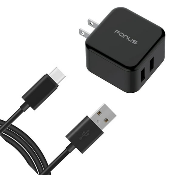 30W Quick Home Charger for Motorola Moto G Stylus (2023)/Play (2023) - 6ft USB Cable 2-Port USB Power Cord Travel Wall