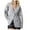 Grey, variant on Cute Cardigans Women Floral Embroidery Ribbed Knitted Long Sleeve Casual V Neck Light Weight Cardigan