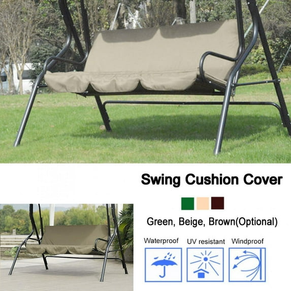 Brrnoo Swing Cushion Cover Swing Seat Cover Replacement for Patio, Courtyard, Garden,Waterproof Dustproof Swing Chair Protection Cover 59.1 x 19.7 x 3.9 Inch