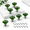 Green-10, variant on 10 Pack Blue Crystal Cabinet Knobs, 1.29 Inch Diameter, Chrome Base Drawer Pulls