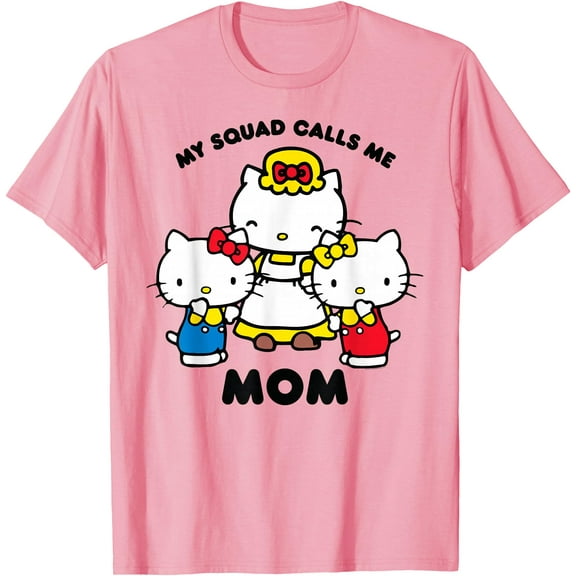 Hello Kitty My Squad Calls Me Mom DTG Print Unisex T-Shirt