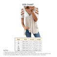 thumbnail image 2 of Blusa elegante de manga ahuecada,Camiseta con cremallera ahuecada y cremallera con cuello en V para mujer Blusa con hombros descubiertos True Excellence, 2 of 3