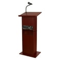 thumbnail image 3 of Oklahoma Sound 46" Power Plus Lectern with Wireless Handheld Mic in Mahogany, 3 of 7