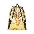 Xecao Bunch of Grapes for Canvas College Laptop Backpack, Durable