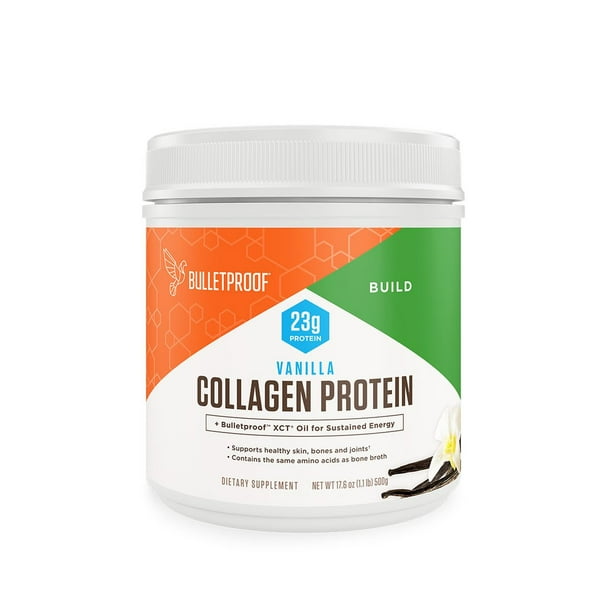 Bulletproof Collagen Peptide Powder, Vanilla hydrolyzed protein, keto