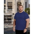 thumbnail image 5 of COOFANDY Men's Short Sleeve T-Shirts Crew Neck Casual Summer T Shirts 3 Pack Basic Tee Shirt, 5 of 6