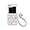 love Heart, variant on Cute Transparent Case for Samsung Galaxy Z Flip 6(2024 Release),Beautiful Print Design with Pearl Wrist Chain Shockproof Galaxy Z Flip 6 Phone Cover (Love Heart)