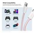 thumbnail image 6 of Liquipel Powertek Pastel Braided USB-C to USB-C - Pink, 6 of 7