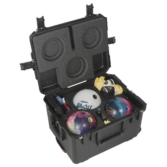 Case Club 3 Étui de Voyage à Roulettes Robuste pour Boules de Jeu de Quilles - Rangez, Protégez et Volez avec jusqu'à 3 Boules de Jeu de Quilles, Chaussures et Accessoires dans un Étui de Voyage Rigide, Verrouillable et Roulant