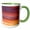 Green/White, variant on 3drose, Usa, Georgia, Clouds Reflecting Sunrise 1., 11oz Two-tone Green Mug