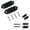 Black, variant on Mirror Delete Blank Block Off Plate for Kawasaki ZX6R 636 Ninja 300 250 400 125