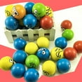 thumbnail image 5 of Colorful Bouncy Balls Portable Rubber High Bouncing Balls Party Favor For Kids Prizes Birthdays Gifts 10 large pattern balls Diameter 42mm, 5 of 5