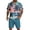 BD30_Dark Green, variant on Men's Hawaiian Matching Set Summer Beach 2 Piece Outfits Hawaiiian Print Button Down Shirts and Shorts with Pockets Vacation Outfits Dark Green M