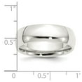 thumbnail image 5 of 925 Sterling Silver 7mm Comfort Fit Band Ring Size 6, 5 of 6