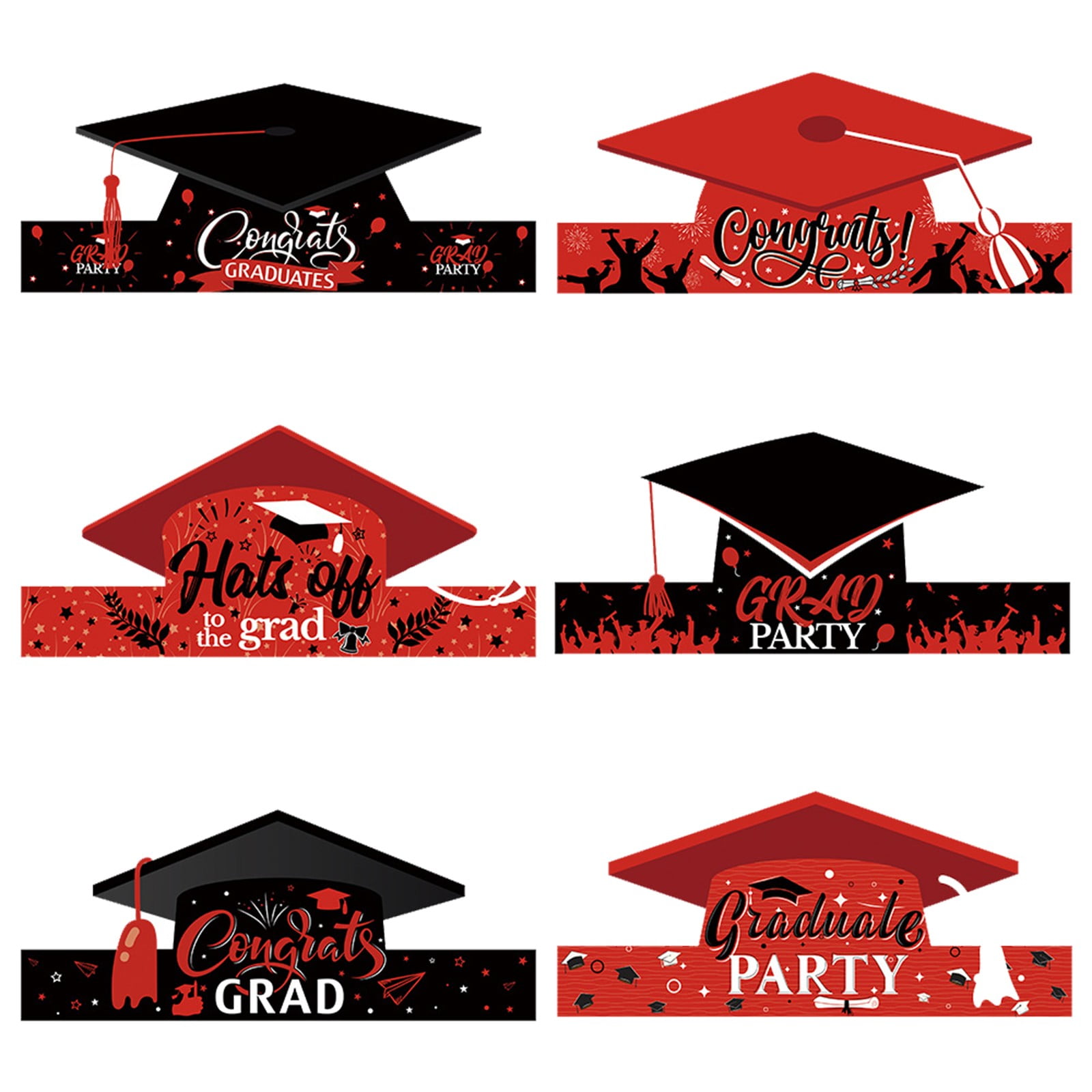 36Pcs Handmade Paper Graduation Cap, 2026 Graduation Decorations, Graduation Party Decorations, Graduation Decorations, Graduation Party Photo Booth Props Kit