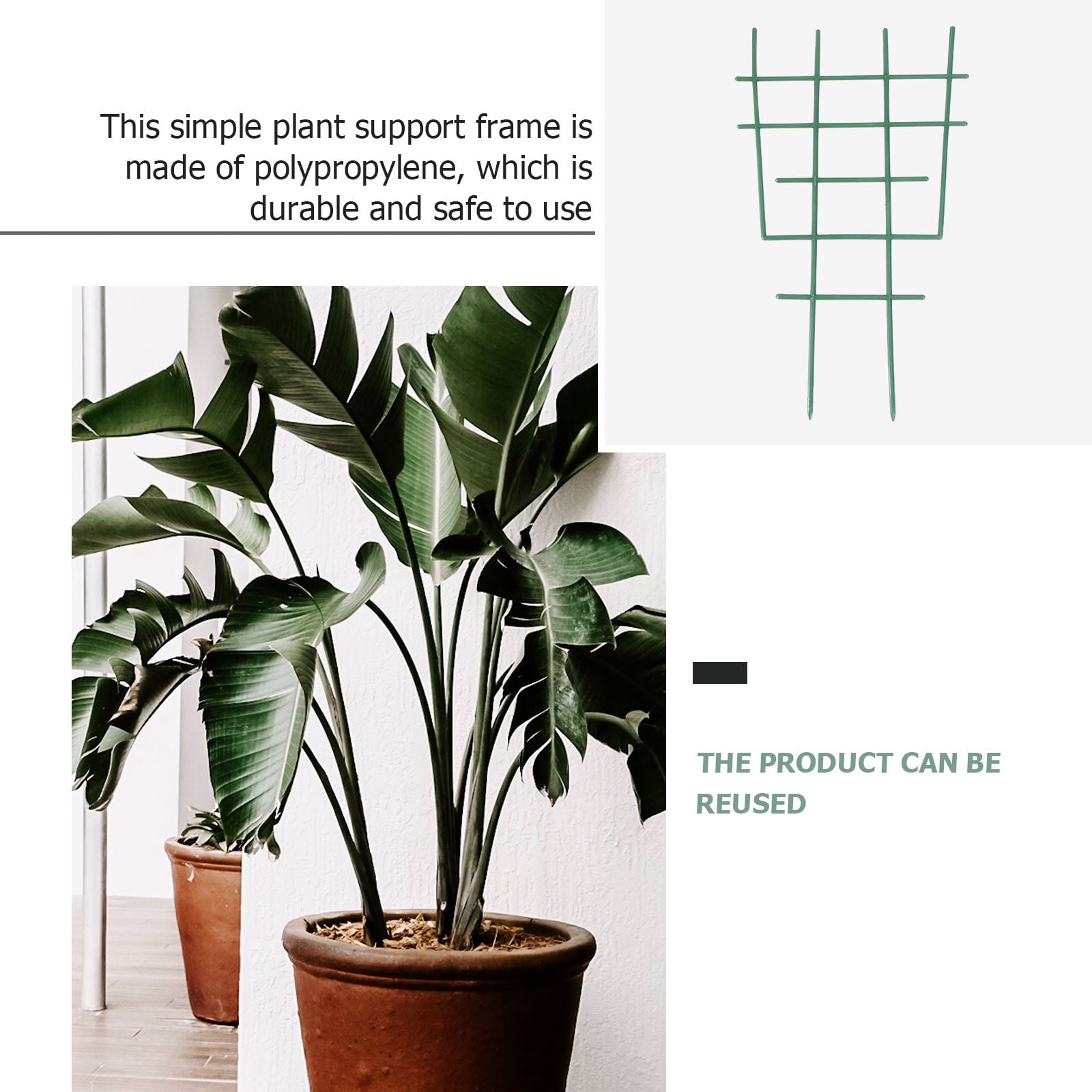 GOOHOCHY 20- Plant Support Frames for Houseplants and Flower Pots, Garden Plant Stakes