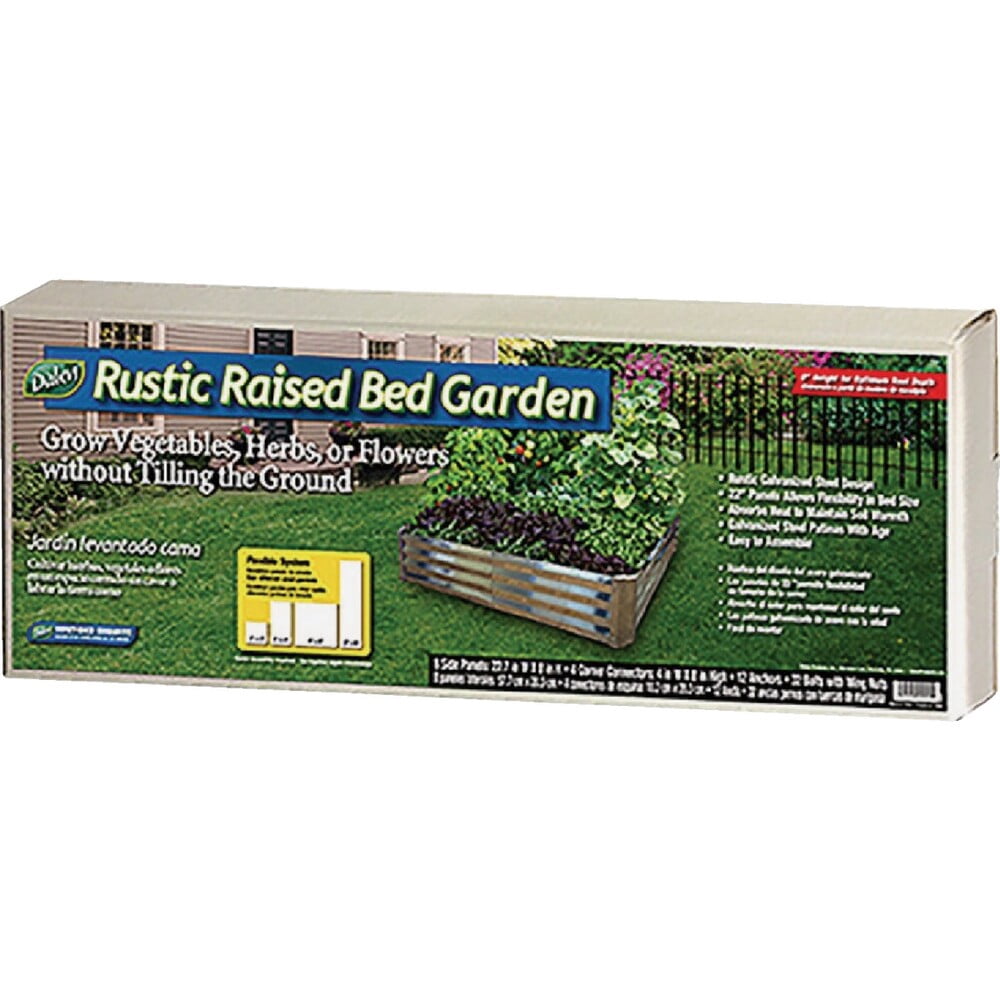 Dalen 4 Ft. x 4 Ft. Galvanized Steel Rustic Raised Bed Garden RRBG-4