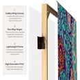 thumbnail image 3 of Oriental Furniture 6 ft. Tall Psychedelic Wallpaper Canvas Screen - 3 Panel, 3 of 7