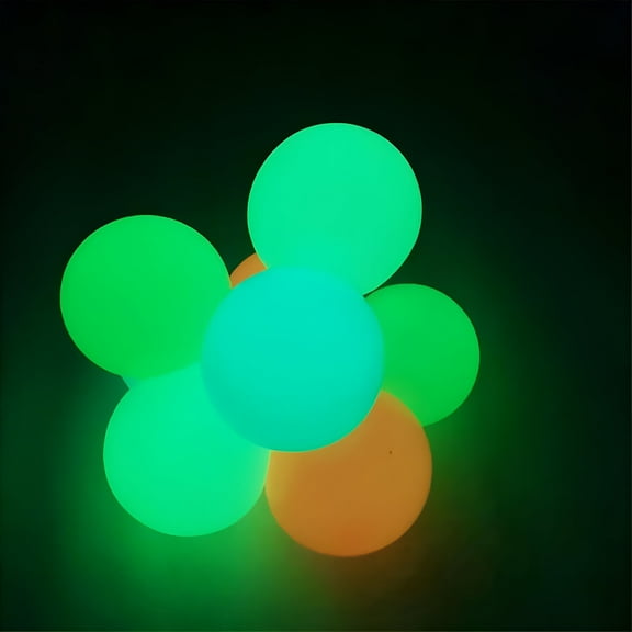 BESTSKY Ball Ceiling Ball Glow in The Dark Sticky Ball That Stick Stress Balls