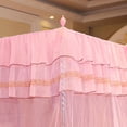 thumbnail image 4 of Sonew Bedroom Mosquito Netting,Mosquito Net,Luxury Princess Three Side Openings Post Bed Curtain Canopy Netting Mosquito Net Bedding, 4 of 8