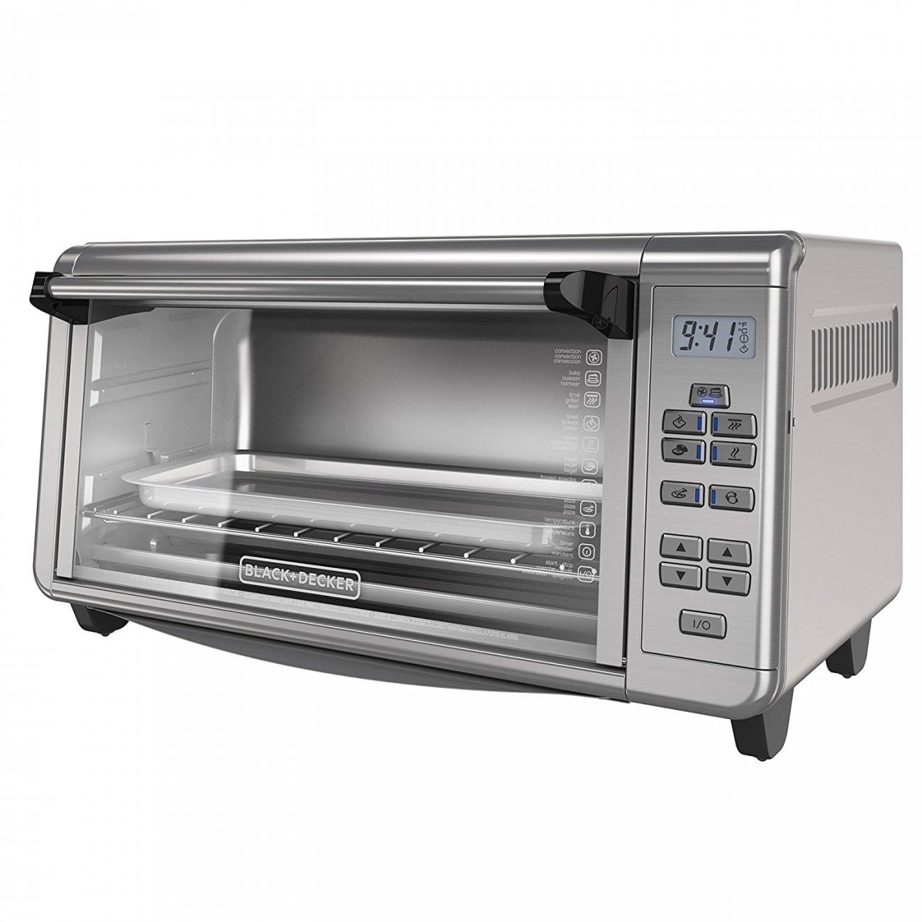 Digital Extra-wide 8-slice Countertop Convection Toaster Oven For 9x13
