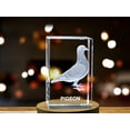 thumbnail image 2 of Pigeon Serenity | 3D Engraved Crystal Keepsake, 2 of 6