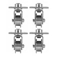 thumbnail image 1 of 4 Pcs Rouleau de Rail Pivotant 3 Po avec Plaque en Acier Inoxydable 304 Roues de Portail Coulissant pour Rail, Allée Roulante, 1 of 7