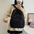 thumbnail image 2 of Mochila Versátil para Niñas Likrtyny Corduroy Cute Cherry negro, 2 of 9