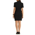 thumbnail image 3 of INSPIRE CHIC Suit Sets for Women's 2 Piece Outfits Blazer Work Pencil Skirt Suit XS Black, 3 of 6