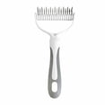 thumbnail image 2 of Pet Detangling Comb, Stainless Steel Dematting Dog Brush with Ergonomic Handle for Mats, Tangles, and Loose Fur, 2 of 8