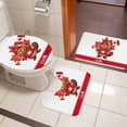 thumbnail image 5 of Happy Canada Day Bathroom Rugs Set Red Maple Leaf Flag Beaver Animal Non Slip Absorbent Soft Bath Mats 3 Piece Set with Bathroom Rug, U-Shaped Floor Mat, Toilet Seat Cover Small Size, 5 of 9