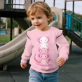 thumbnail image 4 of Garronmavis Cute Pink Axolotls Long Sleeve Sweatshirt 2T Comfortable Kids Sweatshirts Pullover Loose Ruffle Long Sleeve Girls Top Stylish Girls Pullover Crewneck Sweatshirt for Toddler Kids, 4 of 7